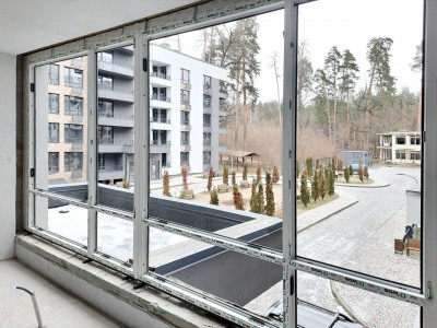 Cкління балконів та лоджій в апарт-комплексі в Пуща-Водиці
