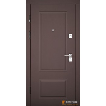 Вхідні двері Abwehr Grand Ramina (бронзовий браш/білий супермат)