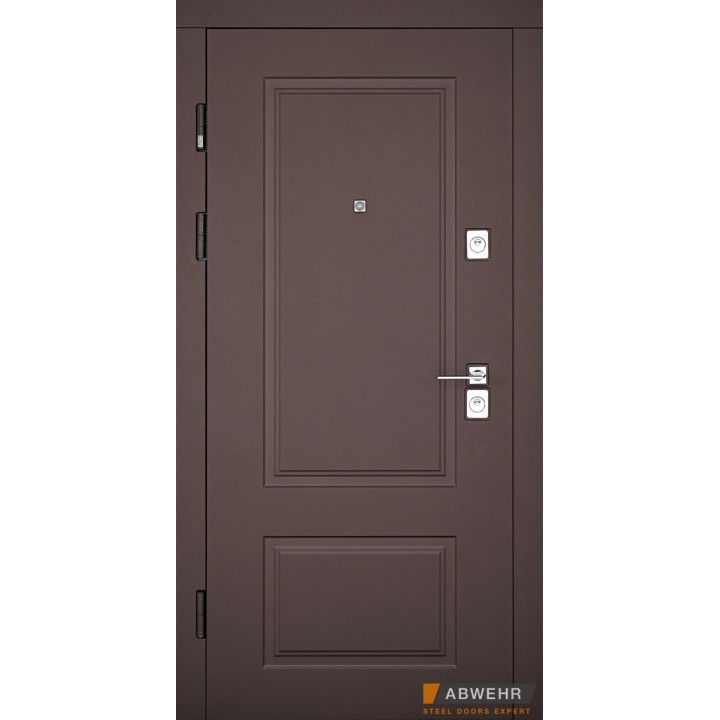 Вхідні двері Abwehr Grand Ramina (бронзовий браш/білий супермат)