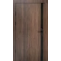 Вхідні двері Qdoors Авангард Галант (дуб табак/біла емаль+дзеркало)