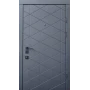 Вхідні двері Qdoors Авангард Бакарді (антрацит/біла емаль)