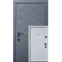 Вхідні двері Qdoors Авангард Бакарді (антрацит/біла емаль)