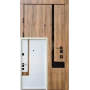 Вхідні двері Qdoors Авангард Босфор (дуб артизан/біла емаль)