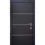 Вхідні двері Qdoors Авангард Горизонт AL (венге темний горизонт)