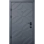Вхідні двері Qdoors Авангард Тіффані (грифель софт/біла емаль)