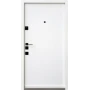 Вхідні двері Qdoors Авангард Тіффані (грифель софт/біла емаль)