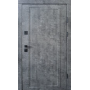 Вхідні двері Qdoors  Ультра Міроу (мрамор темний/біла емаль+дзеркало)