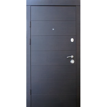 Вхідні двері Qdoors Преміум Горизонталь (венге темний горизонт)