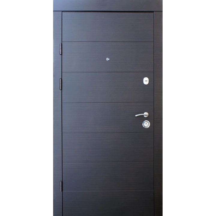 Вхідні двері Qdoors Преміум Горизонталь (венге темний горизонт)