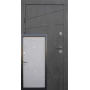 Вхідні двері Qdoors Преміум Акцент (бетон темний/бетон сірий)