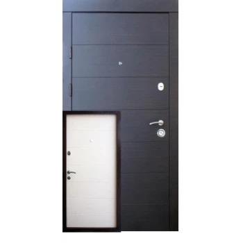 Вхідні двері Qdoors Преміум Горизонталь (венге темний горизонт/ванільний горизонт)