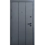 Вхідні двері Qdoors Преміум Вертикаль-АК (антрацит/грей софт)