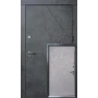 Вхідні двері Qdoors  Ультра Флеш (мрамор темний/бетон бежевий)