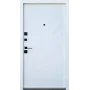 Вхідні двері Qdoors  Ультра Фрост (грифель софт / біле дерево)