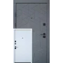 Вхідні двері Qdoors  Ультра Фрост (грифель софт / біле дерево)