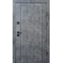 Вхідні двері Qdoors  Ультра Міроу (мармур темний/біла емаль + дзеркало)