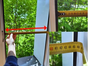 Як самостійно заміряти віконну москітну сітку?